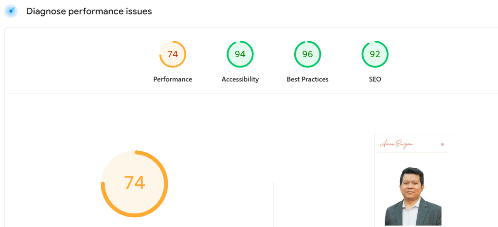 Diagnose performance issues